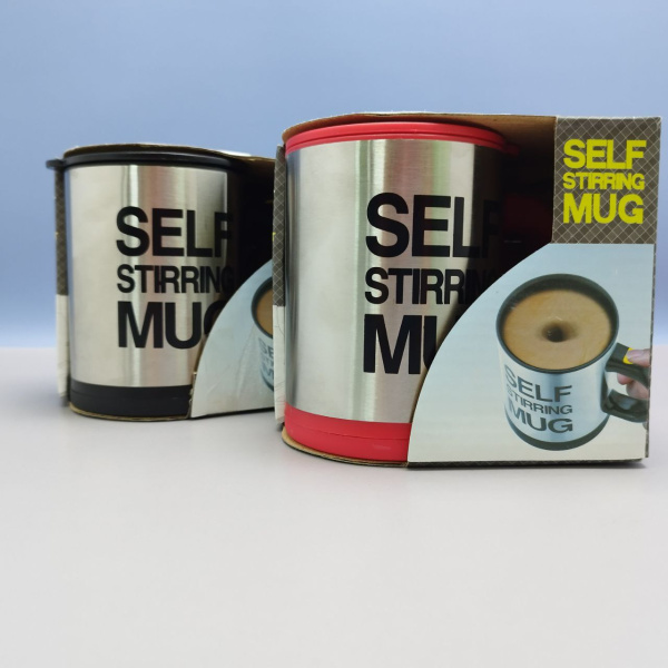 Термокружка - мешалка с крышкой Self Stirring Mug (Цвет MIX) 350 мл.